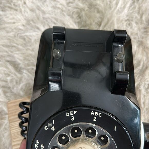 Vintage Stromberg-Carlson USA Untested As Is Black Rotary Desk Telephone - Picture 14 of 17
